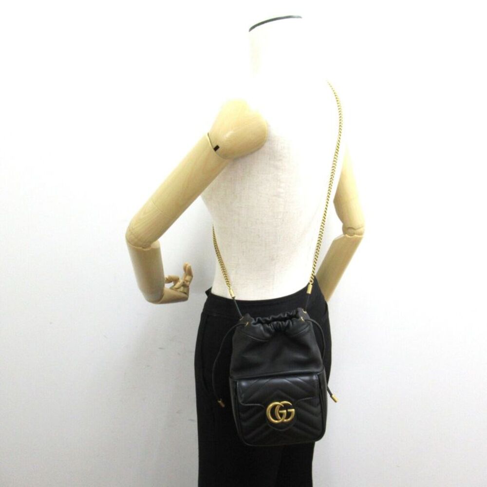 Gucci GG Marmont Mini Bucket Shoulder Bag - Picture 6 of 6